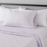 Lightweight Super Soft Easy Care Microfiber Bed Sheet Set with 14" Deep Pockets - Twin, Lavender Paisley