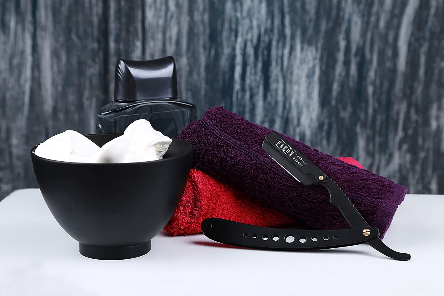 100 BLADES +  Professional Classic Straight Edge Barber Razor - Salon Quality Cut Throat Shavette