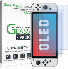 Load image into Gallery viewer, Tempered Glass Screen Protector Compatible with Nintendo Switch OLED Model 2021 (3-Pack)
