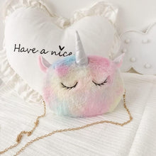 Load image into Gallery viewer, Girls&#39; Unicorn Handbag Shoulder Bag Princess Crossbody Bag Mini Satchel Gifts for Girls Toddler Kids
