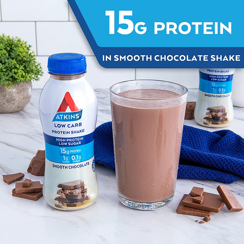 Low Carb Protein-Rich Shake Smooth Chocolate Drink 330Ml, Pack of 6