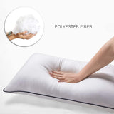 Bed Pillows for Sleeping 2 Pack of Queen, down Alternative Cooling Pillows with Super Soft Plush Fiber Fill,Luxury Plush Gel Bed Pillows Set of 2