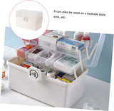 Box Medicine Box Storage Box Containers with Lids Portable Storage Box Organizer with Lid Home First Aid Kit First Aid Box Medicine Box with Lock Portable Medicine Box Safety Box
