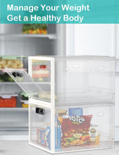 Load image into Gallery viewer, Lockable Box, Medicine Lock Box for Safe Medication, Clear Lockable Storage Box for Medicine, Food and Home Safety, Lockable Storage Bin, Refrigerator Storage Bins…
