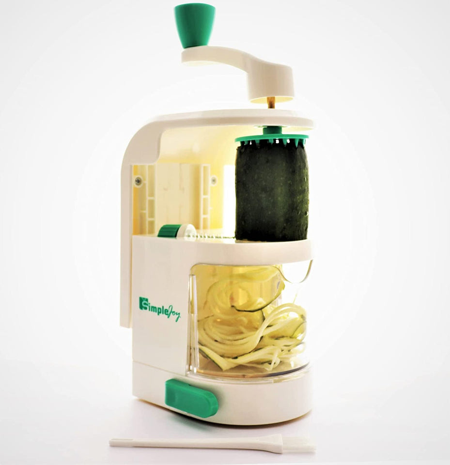 Spiral Slicer, Premium Rotatable Blades Spiralizer, Zucchini and Vegetable Slicer.Specially Made for Vege Based Diets.Bonus Recipe E-Book and Cleaning Brush. . Enjoy Healthy