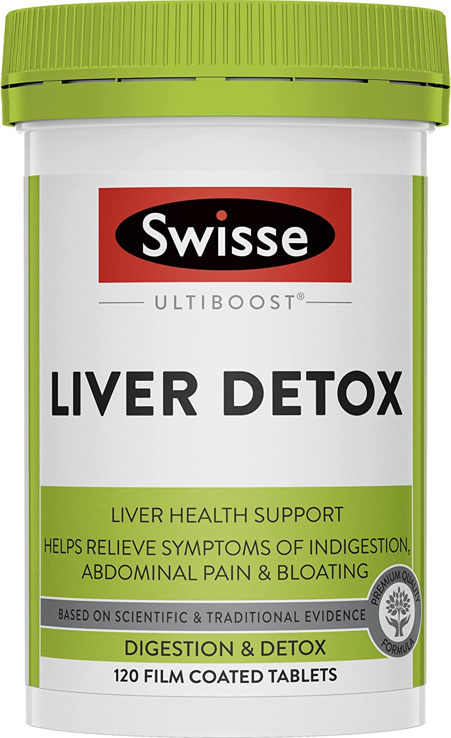 Ultiboost Liver Detox | Helps Relieve Symptoms of Indigestion & Bloating | 120 Tablets