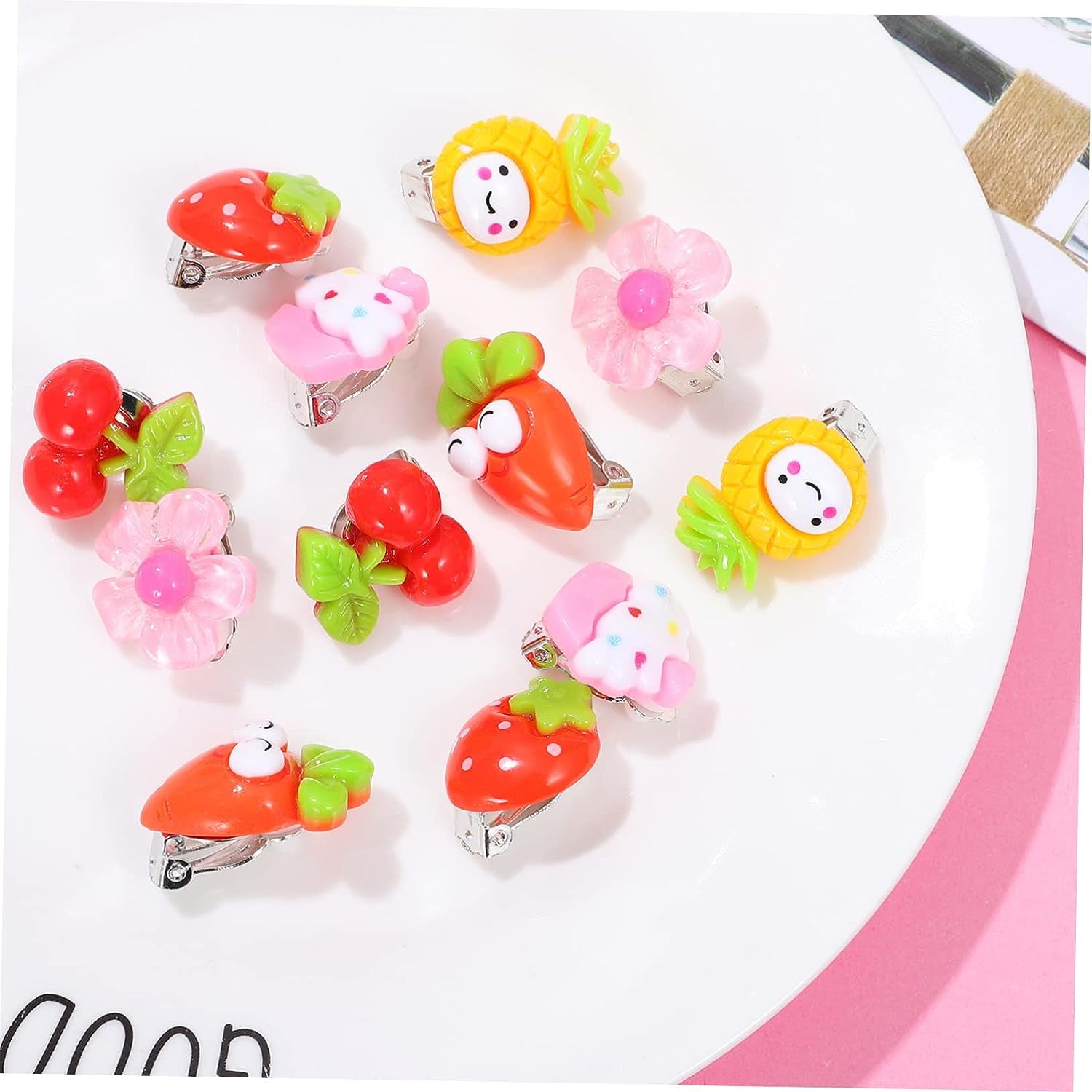 Girls Clip On Earrings - Temu