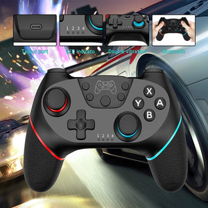 Games Switch Controller for Nintendo, Rechargeable Remote Wireless Switch Lite Controller Gamepad Joypad with Adjustable Turbo Dual Shock Gyro Axis Compatible with Nintendo Switch/Switch Pro