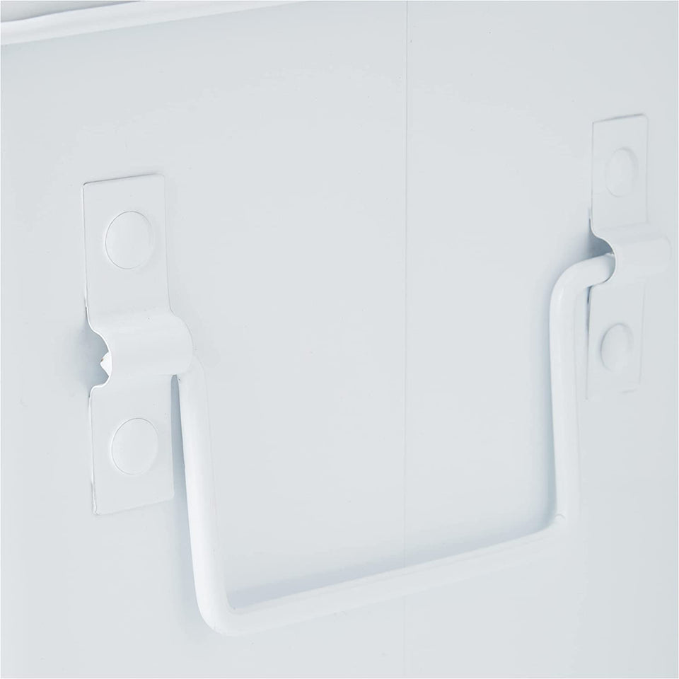 First Aid Box 32X19,5X20Cm in White, Metal, 32 X 19.5 X 20 Cm