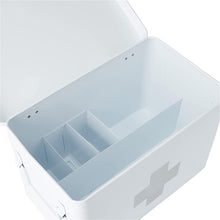 Load image into Gallery viewer, First Aid Box 32X19,5X20Cm in White, Metal, 32 X 19.5 X 20 Cm
