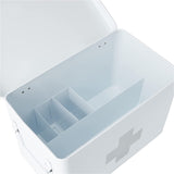 First Aid Box 32X19,5X20Cm in White, Metal, 32 X 19.5 X 20 Cm