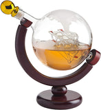 Whiskey Decanter Globe - for Liquor, Scotch, Bourbon, Vodka or Wine - 850Ml