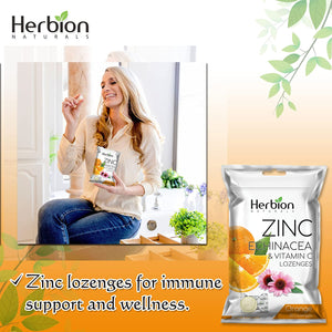 Zinc, Echinacea & Vitamin C Lozenges with Natural Orange Flavor - 25 CT – Dietary Supplement – Supports Immune System – Promotes Overall Good Health for Adults and Children 5+