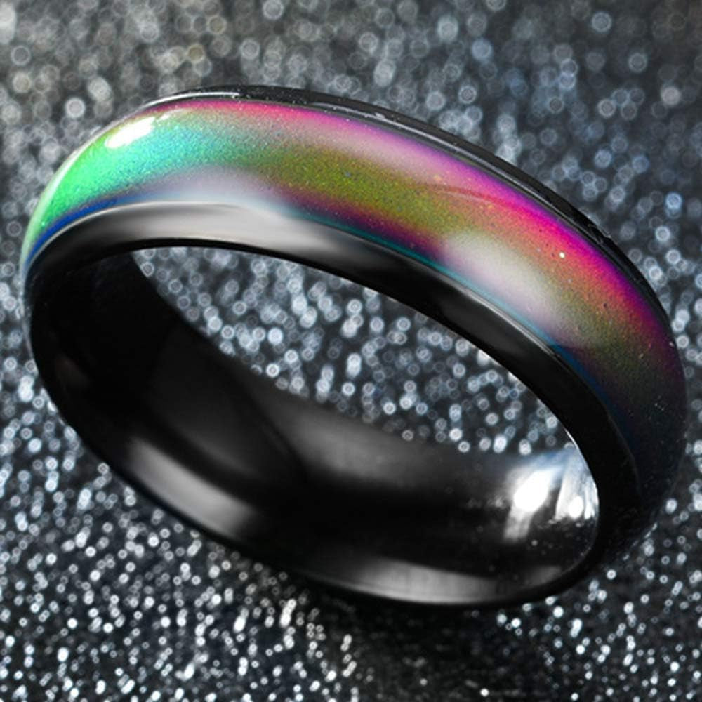 4Mm Stainless Steel Temperature Sensative Color Changing Wedding Band Pattan Australia
