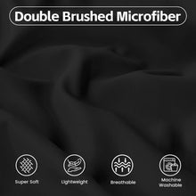 Load image into Gallery viewer, Deep Pocket Queen Fitted Sheet 1 Piece- 1800TC Ultra-Soft Premium Double Brushed Microfiber Durable and Fade Resistant Fits Mattress up to 40Cm - Queen, Black
