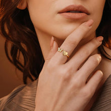 Load image into Gallery viewer, Stackable Initial Rings for Women Girls, Rose Gold Plated Butterfly Capital Letter Initial Rings for Women Teens Girls Letter Rings Stackable Rings for Girls Teen Girls
