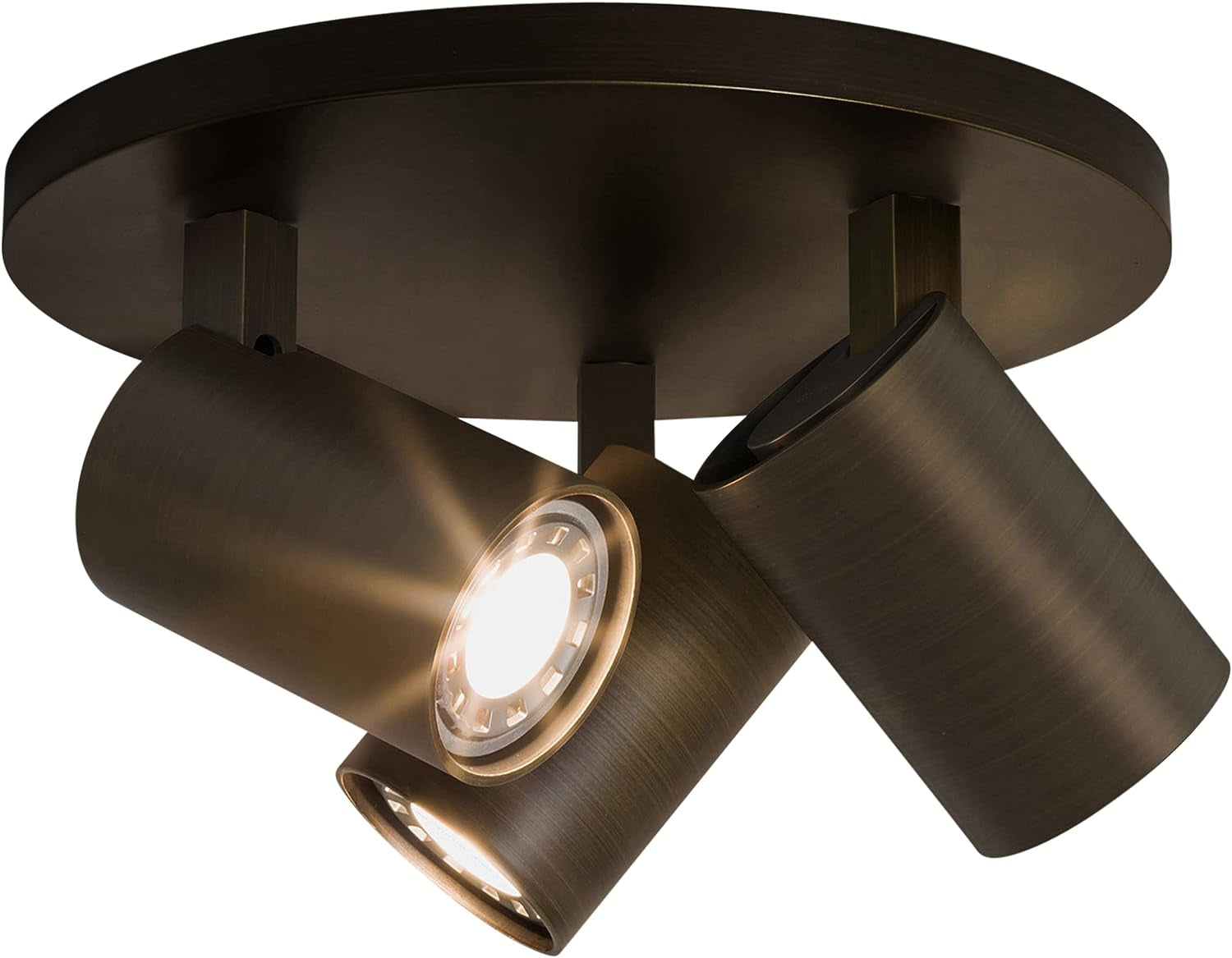 Ascoli Triple Round, Dimmable Indoor Spotlight (Bronze) GU10 - Smart Bulb Compatible, Designed in Britain - 1286005-3 Years Guarantee