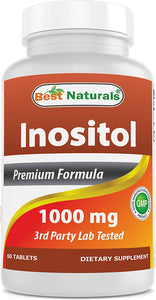 Inositol 1000 Mg 60 Tablets