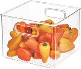 Kitchen Pantry and Cabinet Storage and Organization Bin, 8-Inch by 8-Inch by 6-Inch, Clear