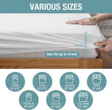 Load image into Gallery viewer, Mattress Protector - 100% Waterproof, Hypoallergenic - Premium Fitted Cotton Terry Cover - Queen (60 in X 80 In)
