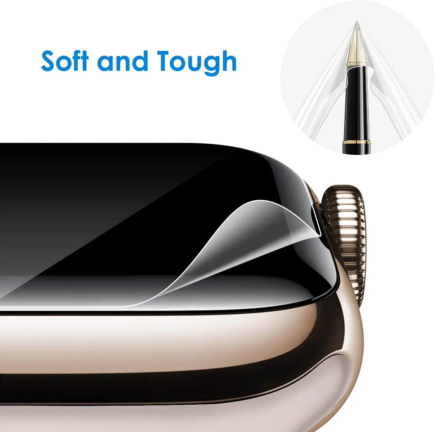 Screen Protector for Apple Watch Series 44mm, High Definition, Ultra-Thin, 3-Pack pattanaustralia