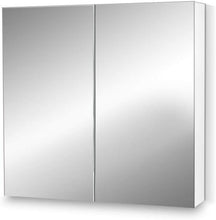 Load image into Gallery viewer, High Gloss PU Finish 2 Doors Bathroom Vanity Mirror Cabinet with Storage Cabinets with Glass Shelves, Two Doors Wall Cabinets for Bathroom Toilet, 750Mm X 150Mm X 720Mm
