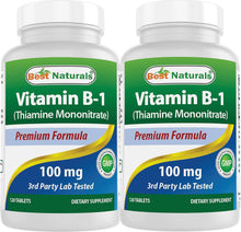 Load image into Gallery viewer, Vitamin B1 as Thiamine Mononitrate 100 Mg 120 Tablets (120 Count (Pack of 2))
