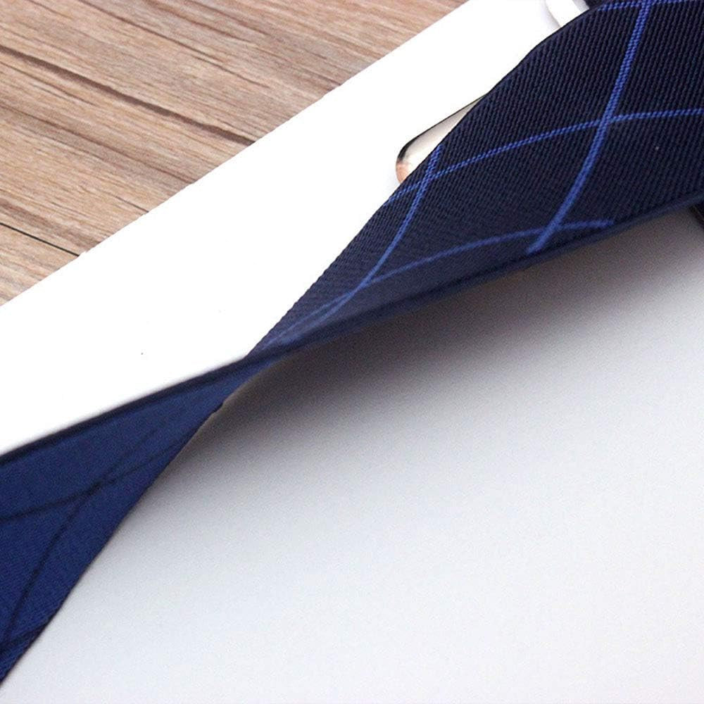 Men'S 50Mm Wide Suspenders Heavy Duty Elastic Leather Clip on Braces Trousers Ac4759