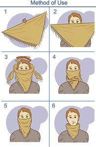 Military Shemagh Tactical Desert Scarf / 100% Cotton Keffiyeh Scarf Wrap for Men and Women