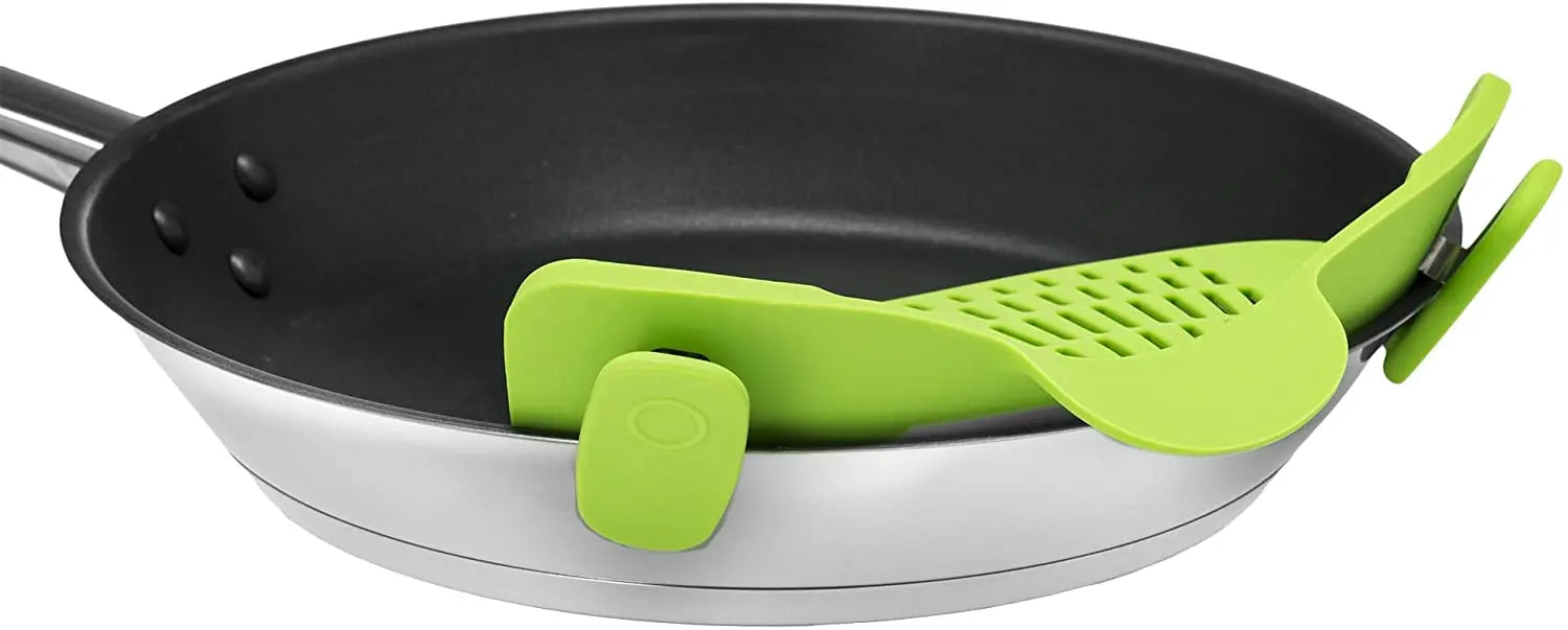 Kitchen Gizmo Snap 'N Strain Strainer, Clip On Silicone Colander, Fits All Pots and Bowls - Lime Green pattanaustralia