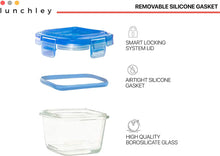 Load image into Gallery viewer, Glass Baby Food Storage Containers with Lids | Set of 12 | 5 oz Glass Food Containers, Freezer Storage, Reusable, Microwave &amp; Dishwasher Safe
