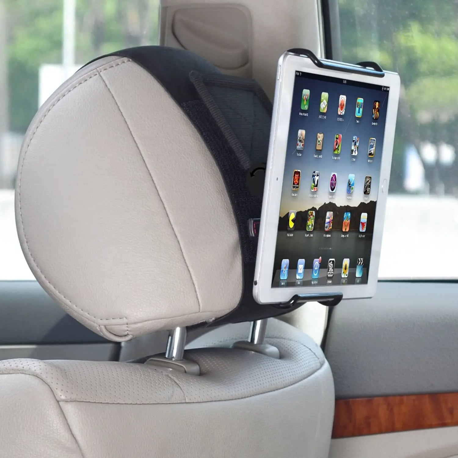 Universal Car Headrest Mount Holder with Angle- Adjustable Holding Clamp for 6-12.9 Inch Tablets pattanaustralia