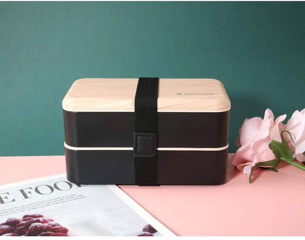 Original Bento Box Lunch Boxes Container Bundle Divider Japanese Style with Stainless Steel Utensils Spoon and Fork pattanaustralia