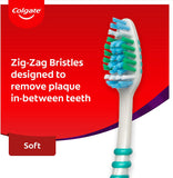 Zig Zag Manual Toothbrush, Value 6 Pack, Soft Bristles, Interdental Reach