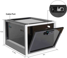 Load image into Gallery viewer, Lockable Box Large Capacity, Locking Box for Medicines, Premium Material Lockable Storage Bin Organizer Box for Fridge Food/Snacks/Phone/Tablet Jail(Black)
