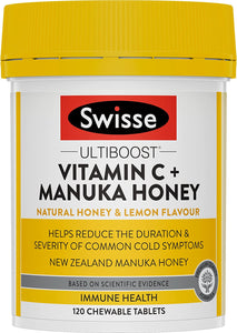 Ultiboost Vitamin C + Manuka Honey 120 Tablets