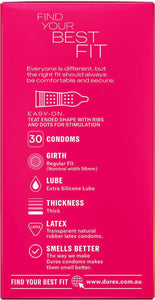 Pleasure Me Latex Condoms Regular Fit, Pack of 30