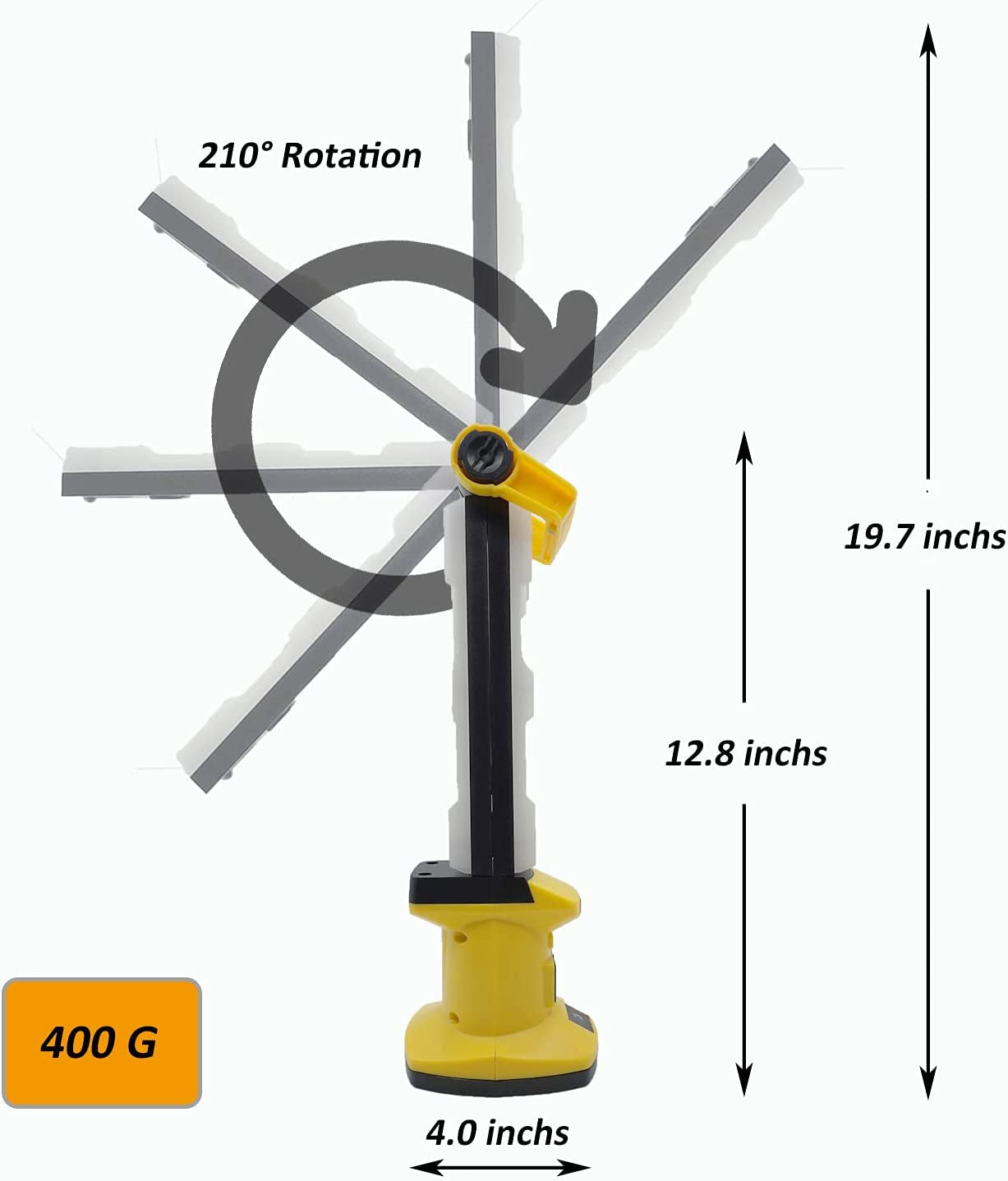 Cordless Work Light,  Rechargeable Work Desk Lamp, 750 Lumen ×2 Foldable Double-Sided Lamp, Can Be Used as Trouble Light, Underhood Light，Outdoor Lights.