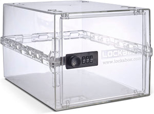 One™ | Compact and Hygienic Lockable Box for Food, Medicine, Tech and Home Safety (Crystal)