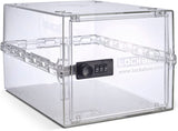One™ | Compact and Hygienic Lockable Box for Food, Medicine, Tech and Home Safety (Crystal)