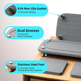 Instant Dry Sink Kitchen/Bathroom Organizer Countertop,Stone Sink Tray Caddy Fast Drying Absorbing Stone Sponge/Soap Tray/Cup/Toothbrush Holder