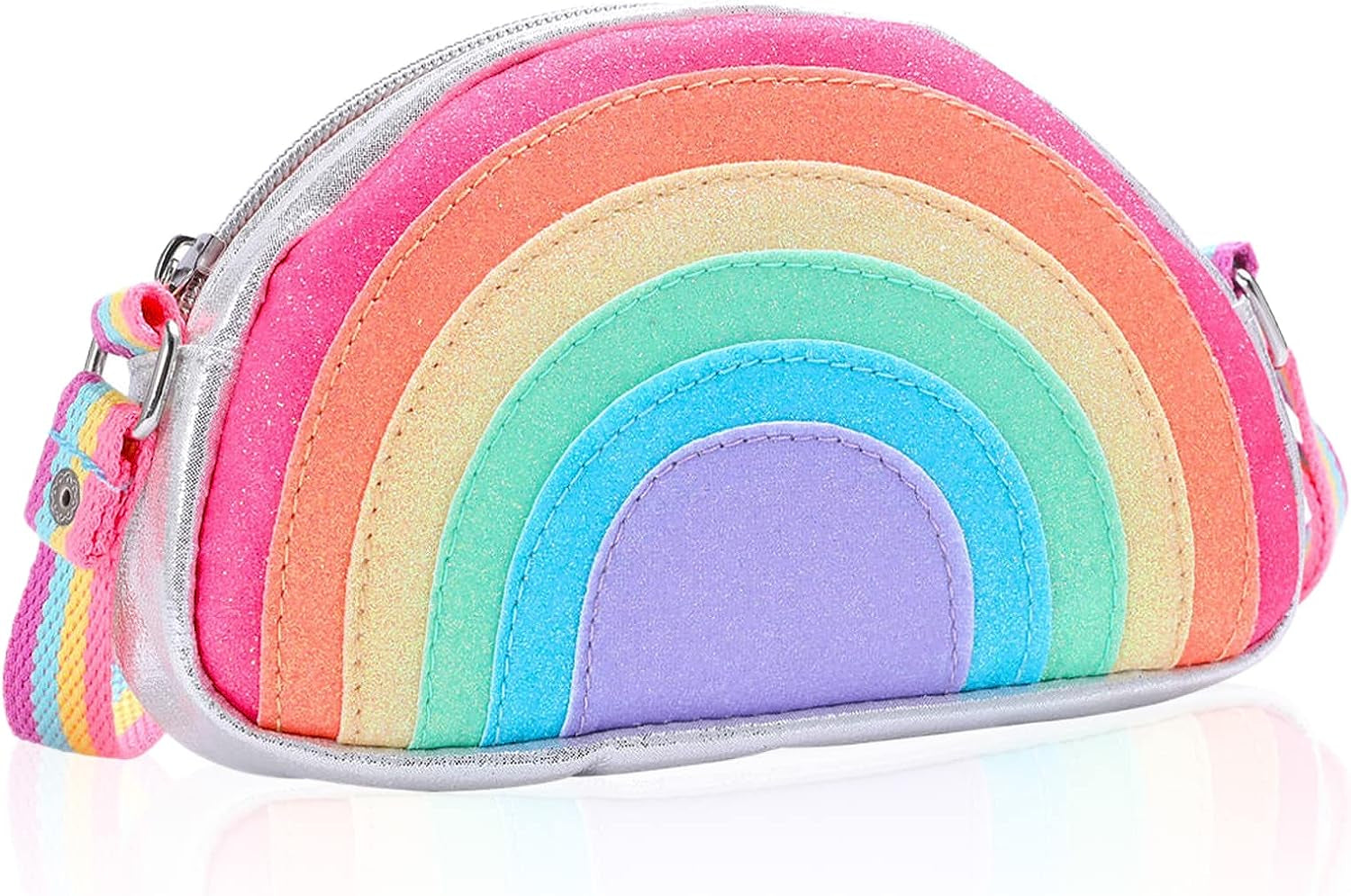 Girls Purse Toddler Purse Kids Purse Girls Purse for Little Girls Shoulder Bag for Girls, Multicolor, Small, Rainbow