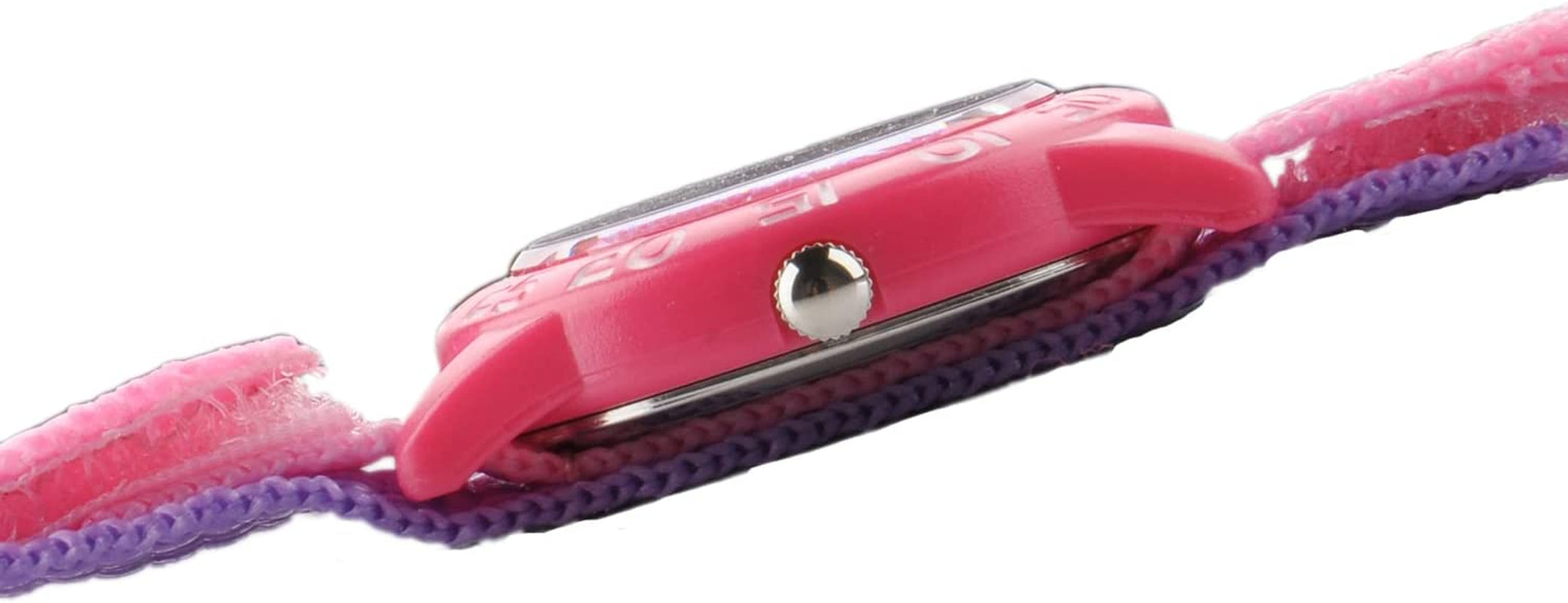Kids' Frozen Elsa and Anna Watch, Pink Nylon Band