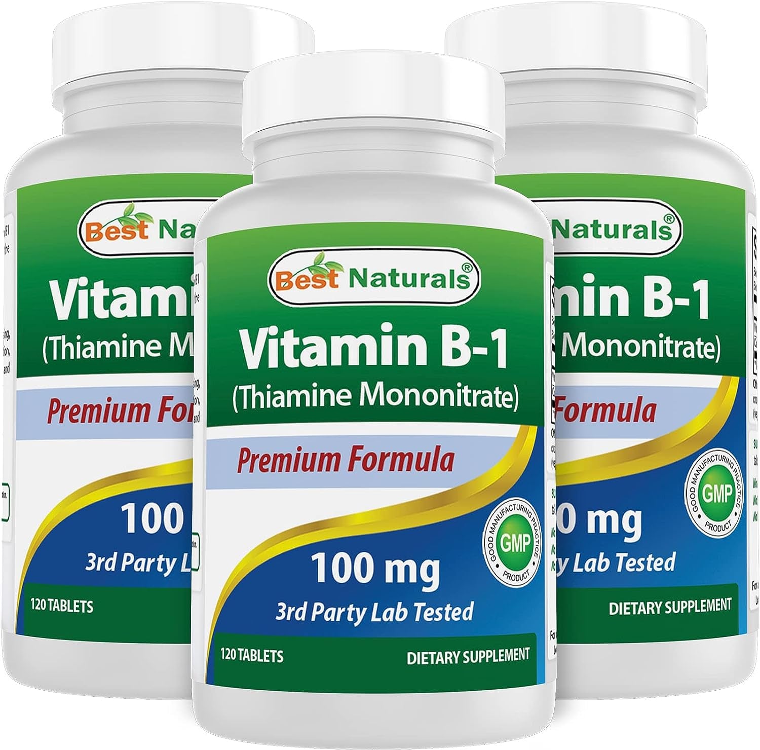 Vitamin B1 as Thiamine Mononitrate 100 Mg Tablets (120 Count (Pack of 3))