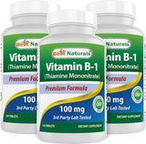 Vitamin B1 as Thiamine Mononitrate 100 Mg Tablets (120 Count (Pack of 3))
