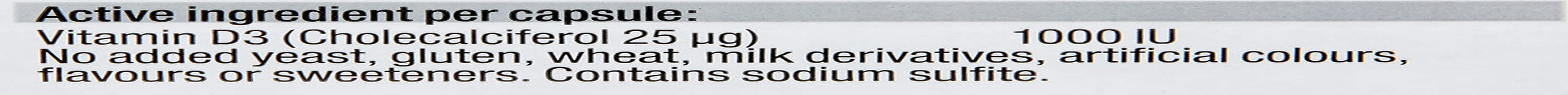 Vitamin D3 1000IU (200 Capsules)