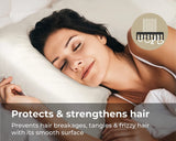 100% Mulberry Silk Pillowcase for Hair & Skin - Luxury Hypoallergenic Both Side Silk (Queen Size, 50X75Cm) (Ivory White)
