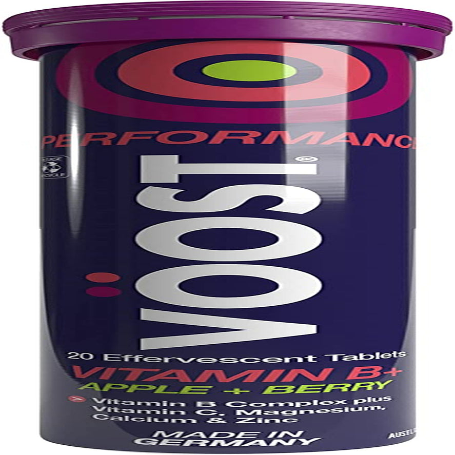 VÖOST Performance Vitamin B+ Apple + Berry Effervescent Tablets 20 Pack