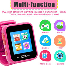 Load image into Gallery viewer, Toys for 3-8 Year Old Girls  Smart Watches for Kids Toddler Watch with Camera USB Charging Best Christmas Birthday Gifts for Kids Smartwatch Kids Watches for Boys Girls Vtech Kidizoom Pink
