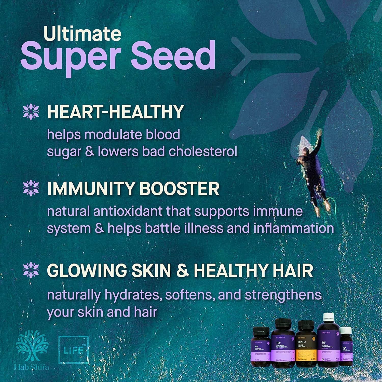 Black Seed Oil | 8.5Oz (250Ml) | ACO Certified Organic| 100% Pure Cold Pressed Black Cumin Nigella Sativa Oil | Heart-Healthy Immune Support | Healthy Skin & Hair | Non-Gmo, Vegan | Omega 3 6 9